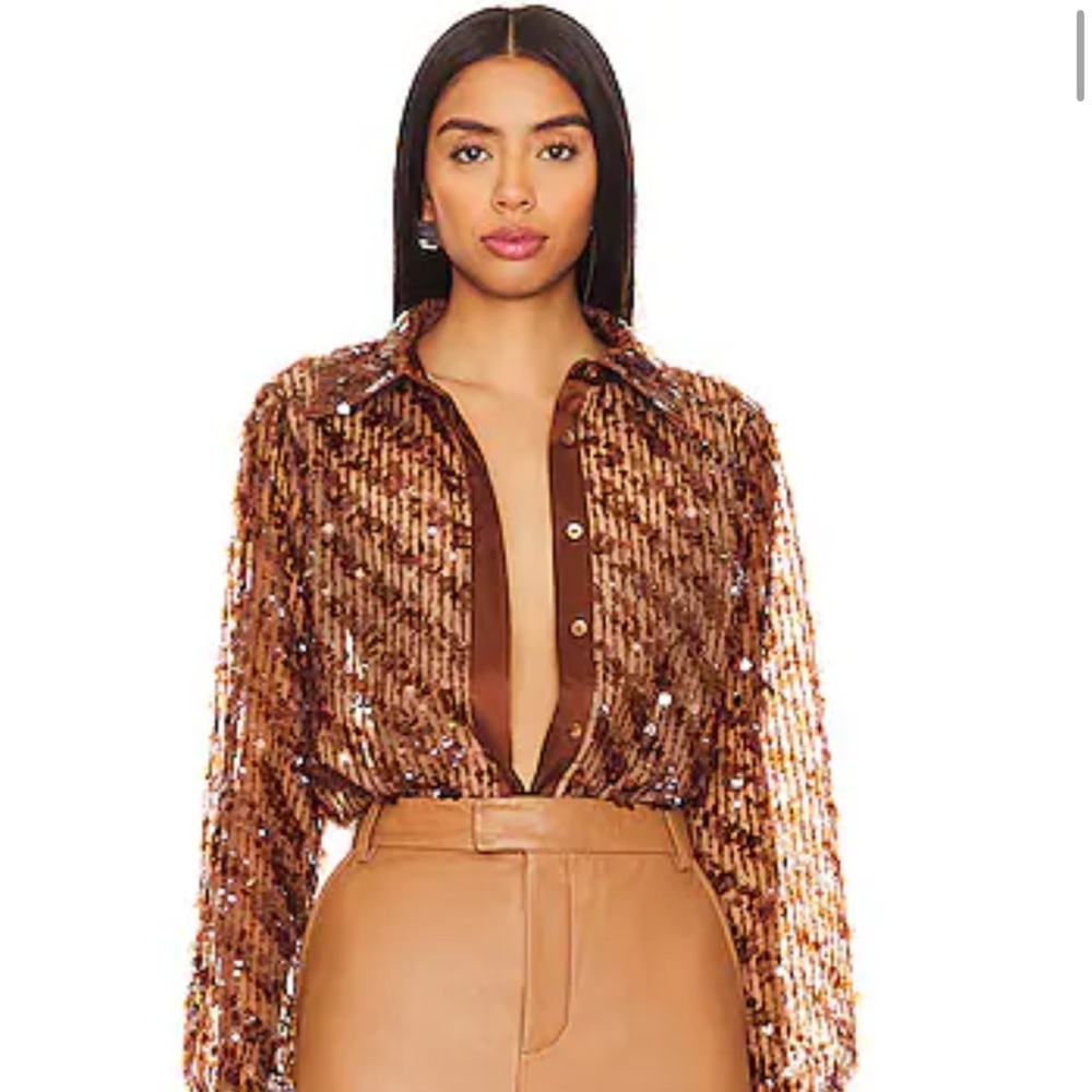 PARIA BLOUSE IN CARAMEL Camila Coelho